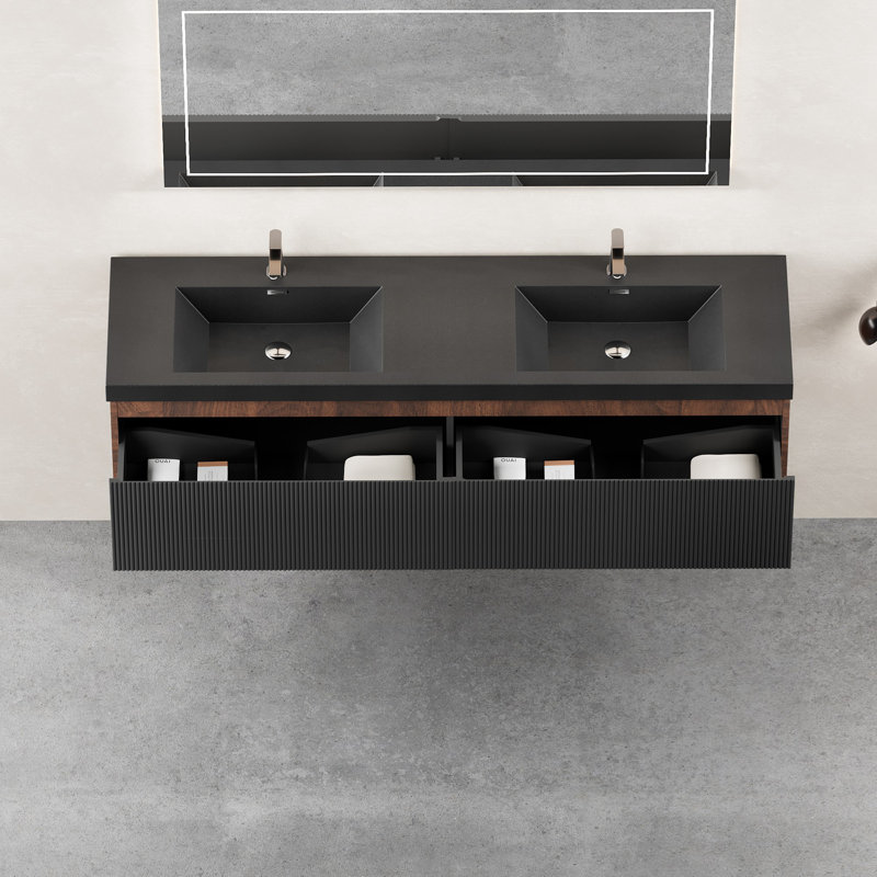 Floating Bathroom Vanity with Sink Combo