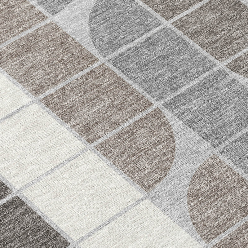 Machine Washable Indoor/Outdoor Chantille ACN2418 Mid-Century Modern Rug, Runner 2'3" x 7'6"