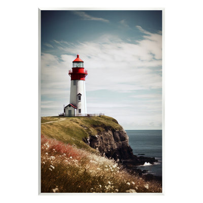 " Lighthouse On High Cliff " by Ray Powers