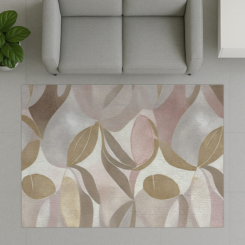 Floral Area Rug, Runner 70 x 140 cm