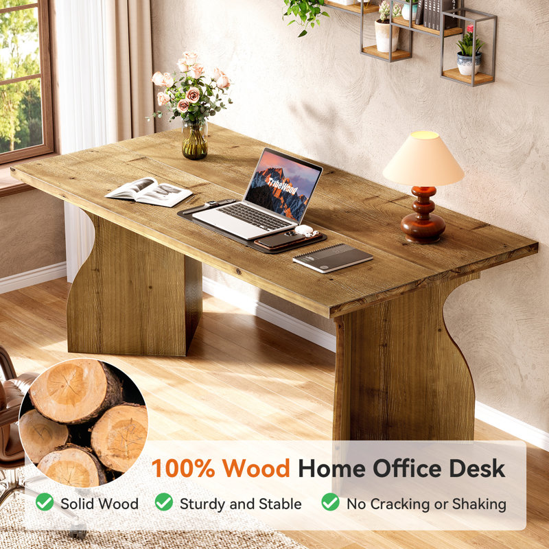 63" W. Home Office Desk,Rectangle Computer Desk