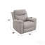 Fauteuil inclinable électrique en microfibre poli Chriki-130373939