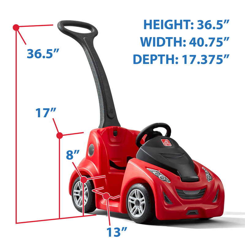 Step2 Push Around Buggy GT All-Terrain Vehicles Car Push Ride On Toy, Red