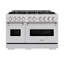 ZLINE 48" Classic Double Oven Gas Range in Stainless Steel with 8 Brass Burners-682624151