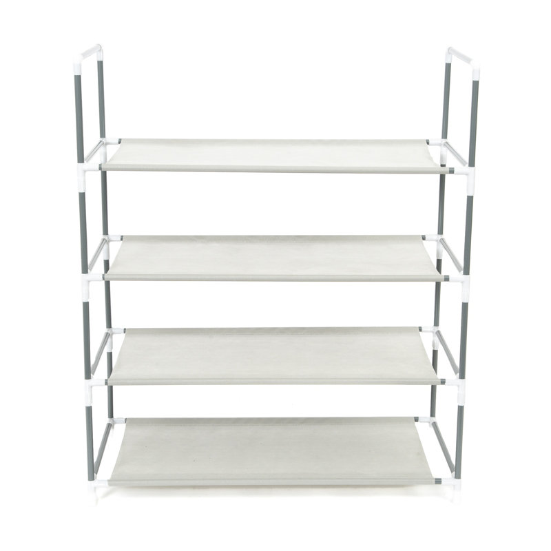 12 Pair Stackable Shoe Rack