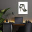 Art mural en verre Glitz and Glam V 'par Mercedes Lopez-2111349048