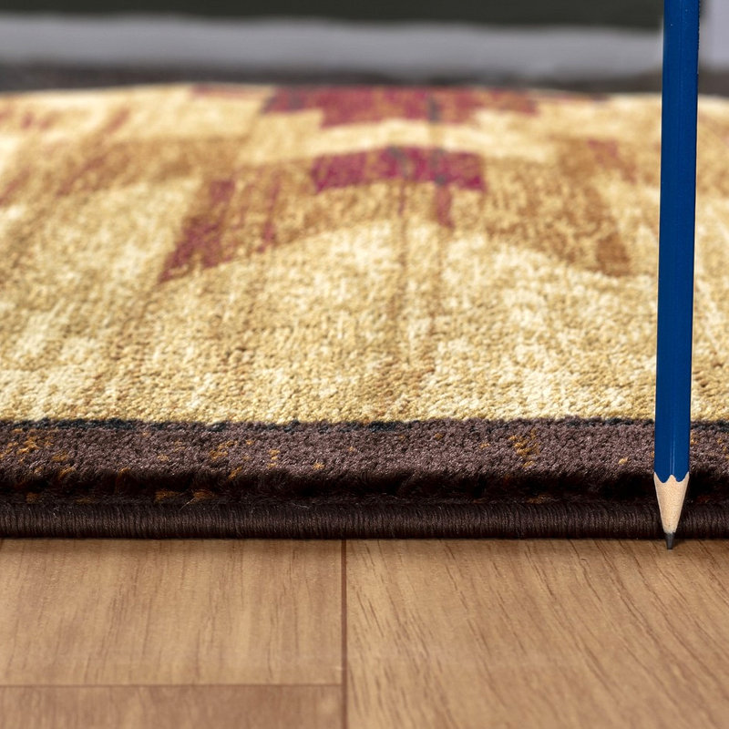 Multi Lodge Area Rug, Rectangle 5'3" x 7'3"