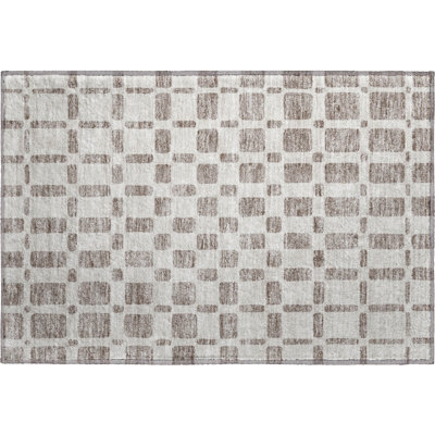 Premium Machine Washable Prisco Taupe Rug