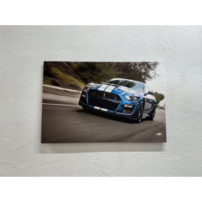 Toile bleue pour voiture de sport: art mural moderne, 1P