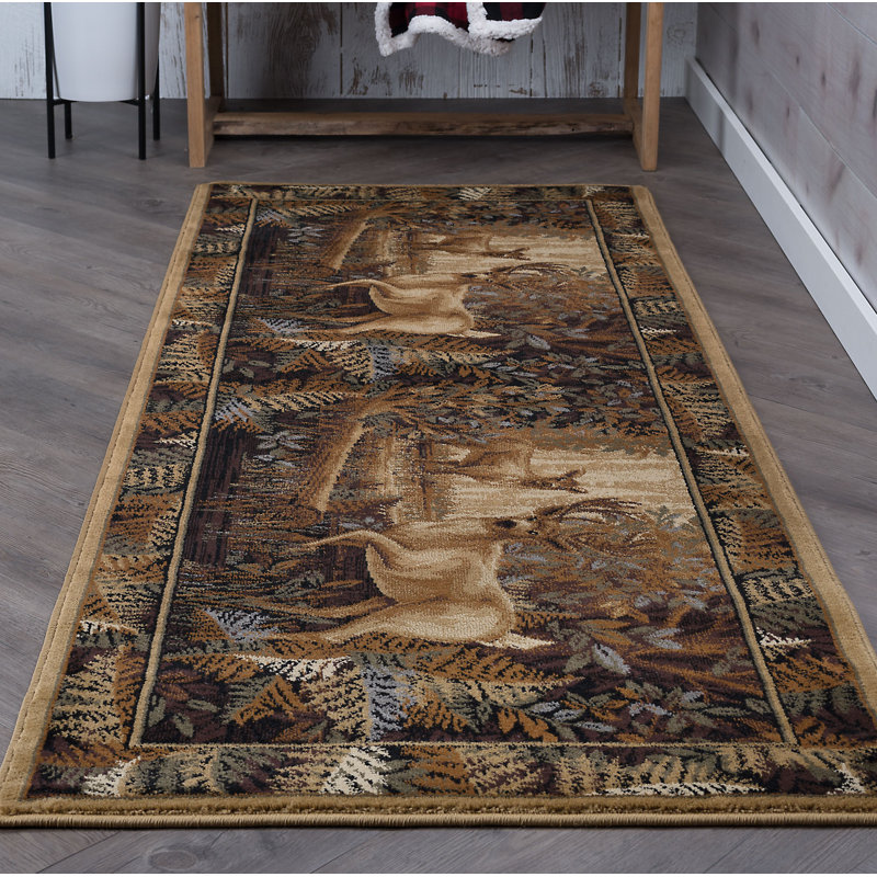 Tapis d'intérieur Alers Camouflage Deer, Rectangle 5 pi x 8 pi
