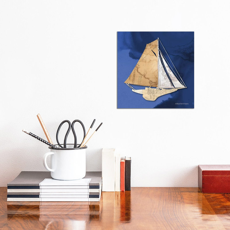 Sailboat IV by Bluebird Barn - Wrapped Canvas Print, 30.48 cm H x 30.48 cm W