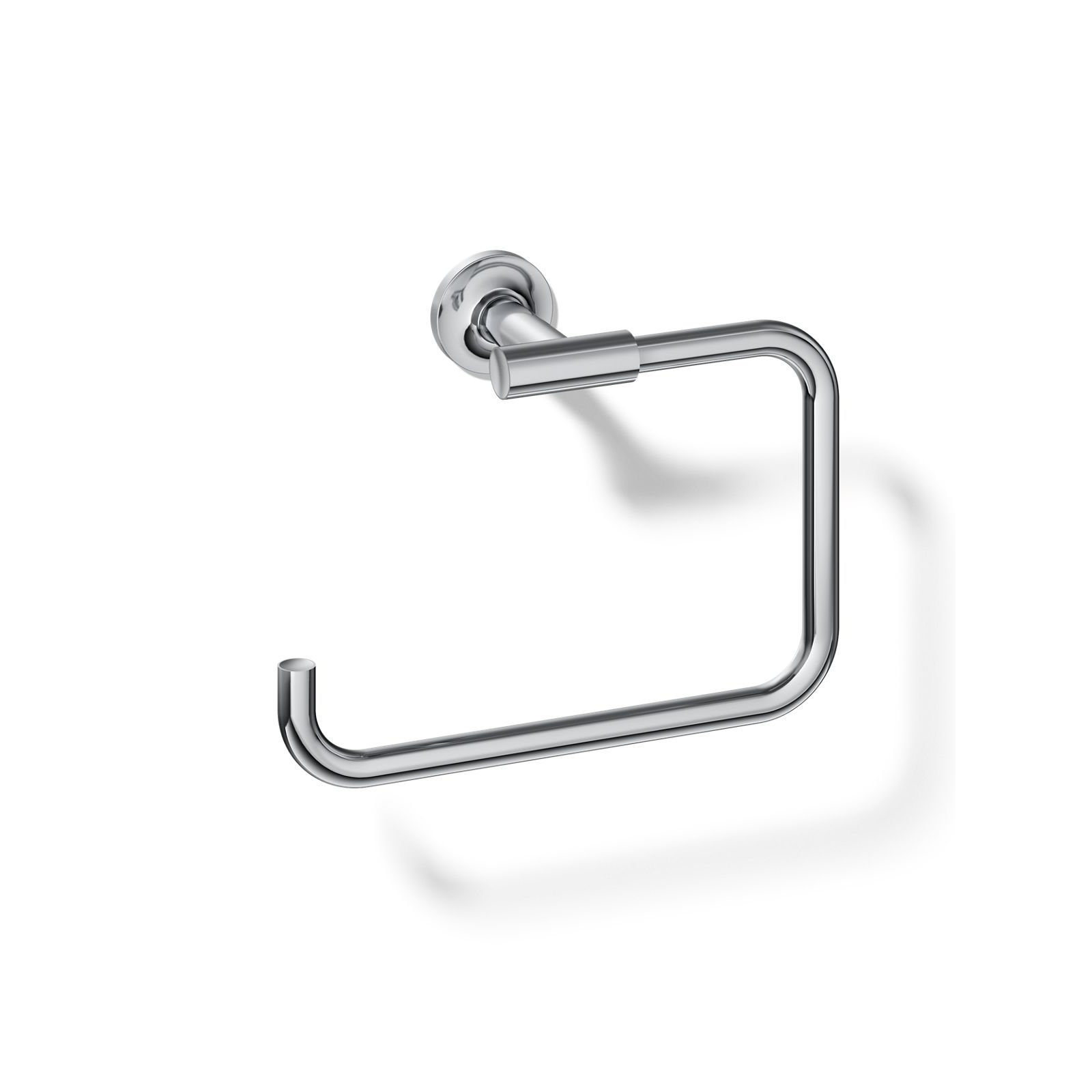 Purist Wall Mounted Towel Ring for Bathroom, Metal Bathroom Hand Towel Ring, Polished Chrome