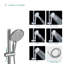 Pomme de douche 5 fonctions avec barre coulissante et douche à main 5 fonctions-70481870