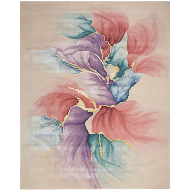 Viscose Abstract Indoor Rug