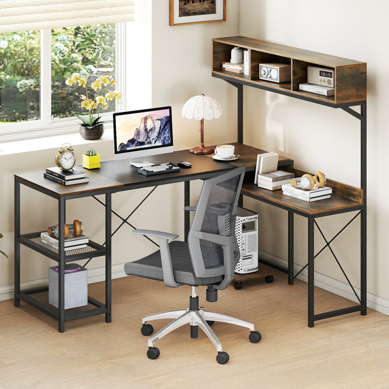 Metal Base Computer Desk