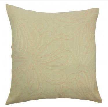 Housse de coussin décoratif floral velours Pomona