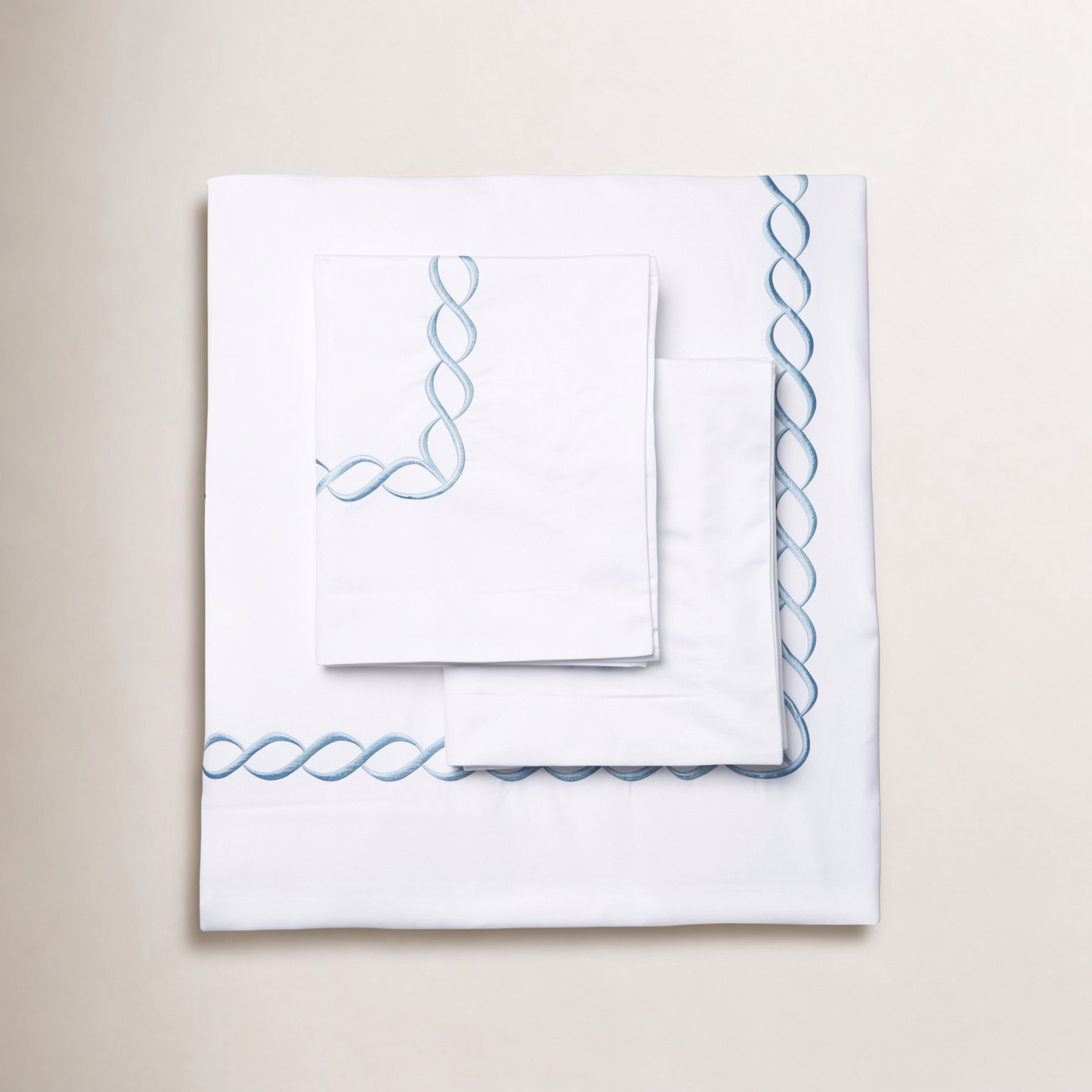 Aneta Handwoven Cotton Duvet Cover Set, King/Cal. King, Light Gray