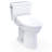 TOTO® Drake® WASHLET®+ Two-Piece Elongated 1.28 GPF Universal Height TORNADO FLUSH® Toilet with S5 Bidet Seat, Cotton White