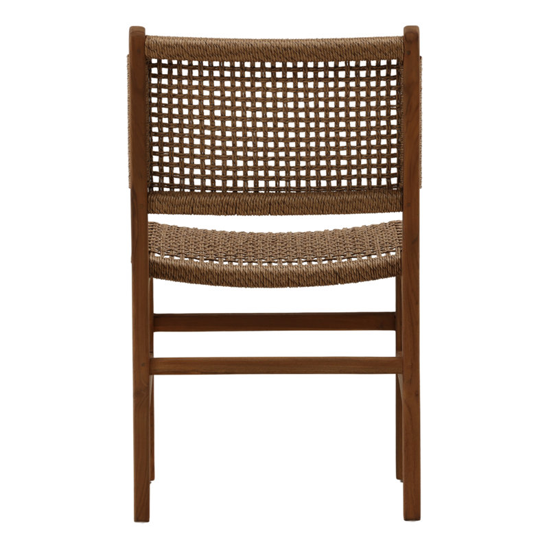 Dallas Wicker Outdoor Dining Chair, Light Brown