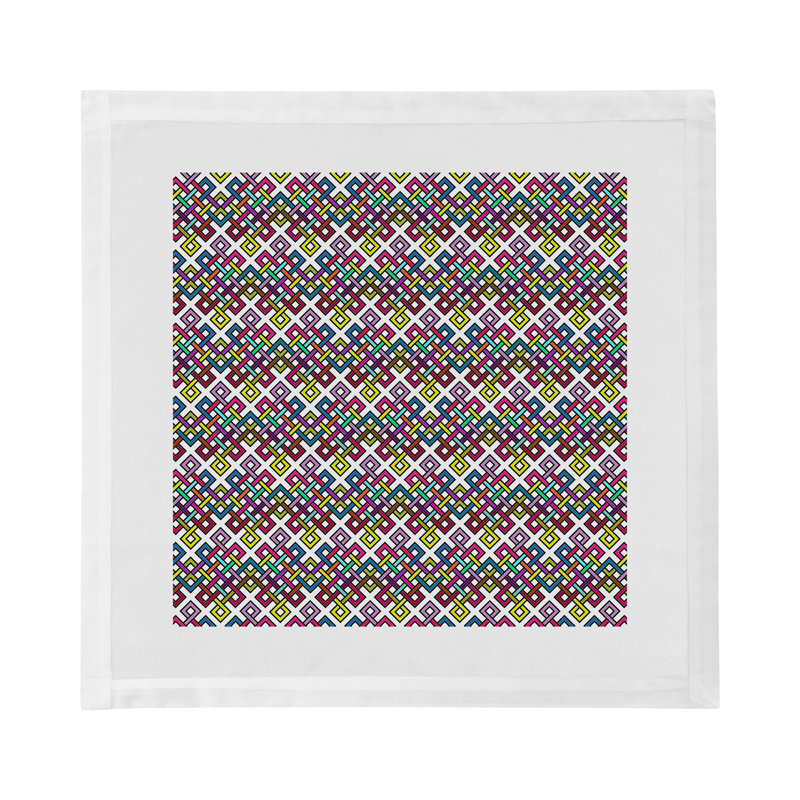Serviettes de table en satin de coton Infinity