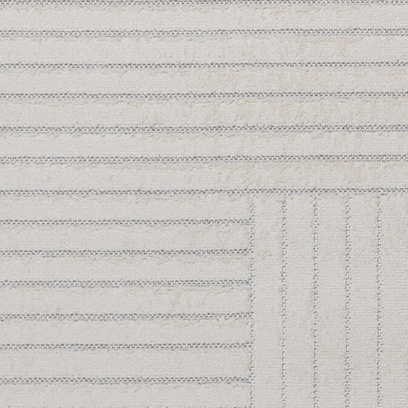Modern Indoor and Outdoor Rug, Cream, Rectangle 80 x 150 cm