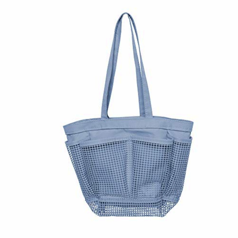 7-Pocket Mesh Shower Caddy - Portable Organizer for College Dorms, Gym, Beach, Travel