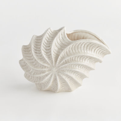 Nautilus Handmade Clay Table Vase