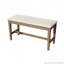 Ensemble de 6 tables de salle à manger en bois 6 pièces avec banc long et 4 chaises, style moderne-1343864650