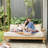 Cotesfield Teak Outdoor Swing Bed