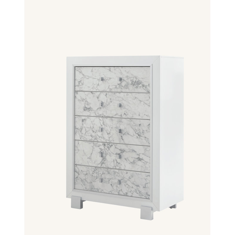 COFFRE BLANC SKYE MARBLE