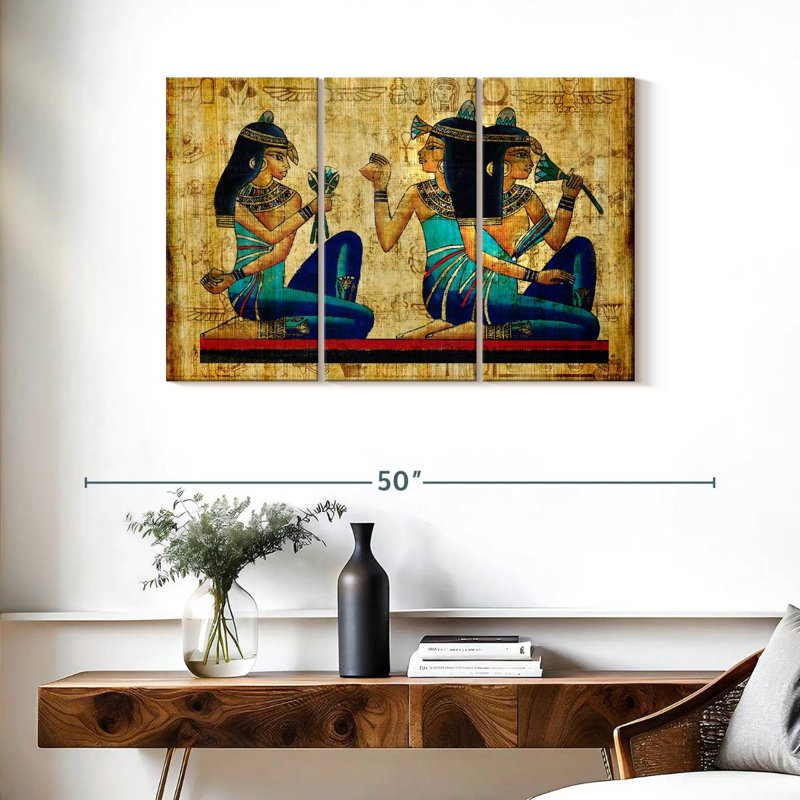 Keiri Ancient Egyptian Parchment, 24" H x 38" W
