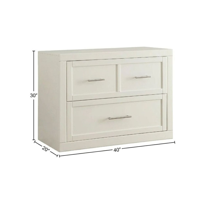Alekhya 40" W 2-Drawer Lateral File Cabinet