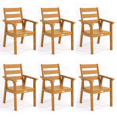 All-Weather HDPE Outdoor Dining Chairs (Set Of 2)
