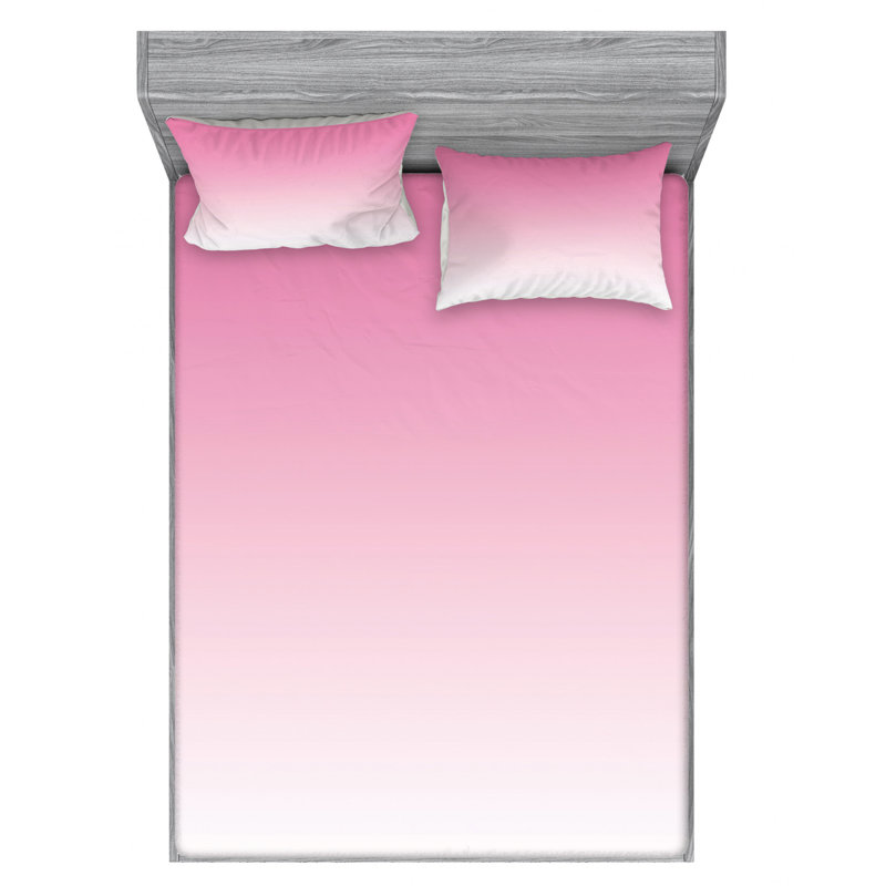 Microfiber Ombre Sheet Set, Full/Double Sheet Set with 2 Pillowcases, Ombre