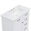 Meuble-lavabo 36 po avec lavabo en céramique, 2 tiroirs basculants, charnières de porte à fermeture en douceur, blanc-129184268