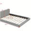 Grand lit plateforme en velours, lit de sol en velours, structure solide-121110516