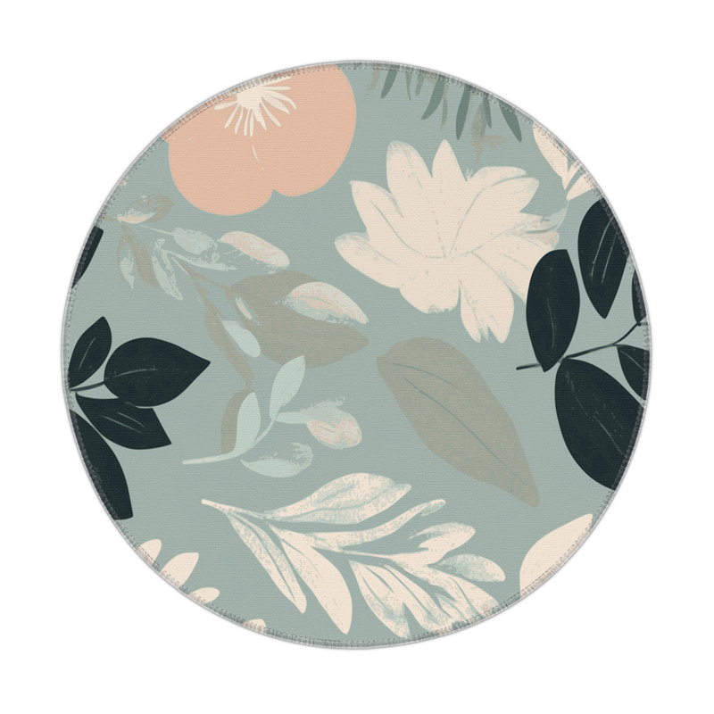 Petal Horizon Indoor And Outdoor Area Rug, Round 5'