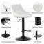Swivel Faux Leather Adjustable Height Bar Stool-1411078361