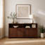 Buffet Mid-Century en rotin de style Mid-Century-133702661