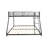 Metal Twin Over Full Bunk Bed With Enhanced Safety, Quiet Slats, And Easy Assembly For Shared Spaces.