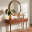 Miroir mural rond en bois massif-696575149-696575122