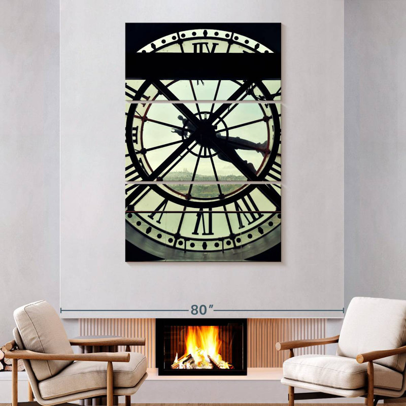 Kerner Musee D'Orsay Clock, 74" H x 48" W