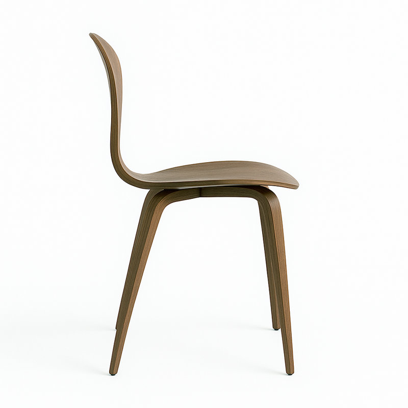 18'' H Walnut Side Chair
