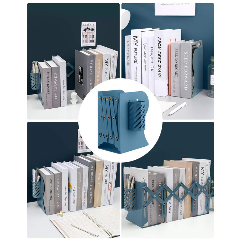 Metal Bookend, Blue