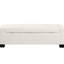 Banc 50 po, Boucle texturée, rangement, beige, pieds en bois de bouleau, charnières, l 50,75 po de la chambre à coucher, tissu doux, couvercle rabattable, rangement caché,-1233447723