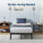 16"  Metal Platform Bed Frame with Heavy Duty Steel Slat Support, No Box Spring Needed-1954590565-1954590564