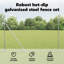 Hexagon Fence Galvanised Steel-234939969