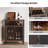 Jamesandrew 23.6'' Coffee Bar Cabinet with Wine Racks-1210365681