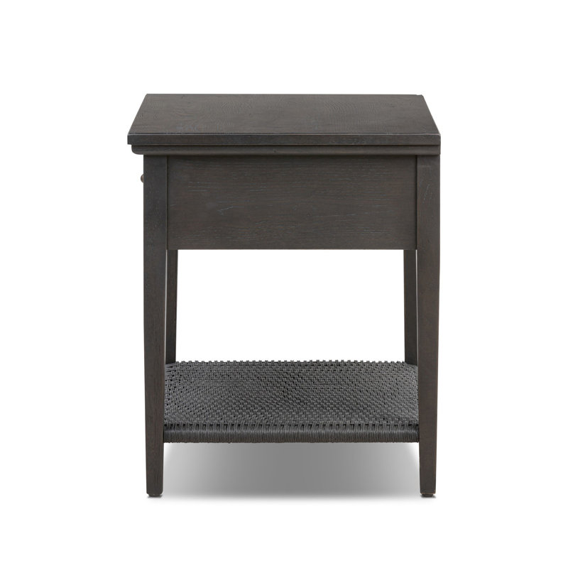 Mott Nightstand, Smoked Black