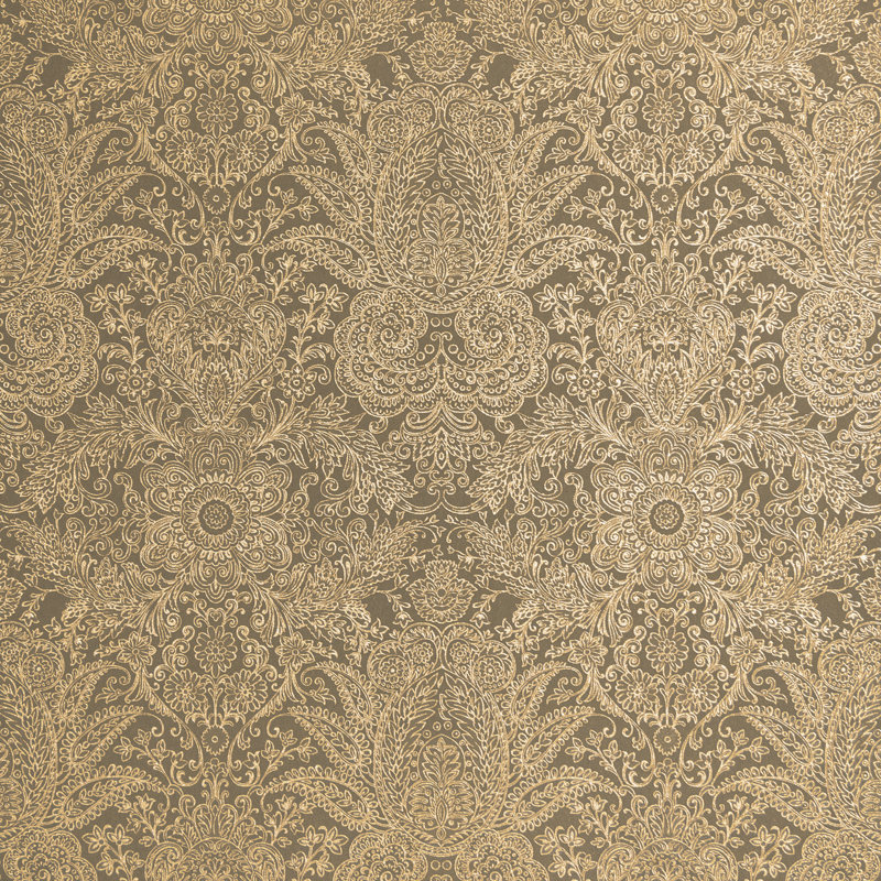 Precious Collection Glitter Brocade Damask Wallpaper Roll, Gold